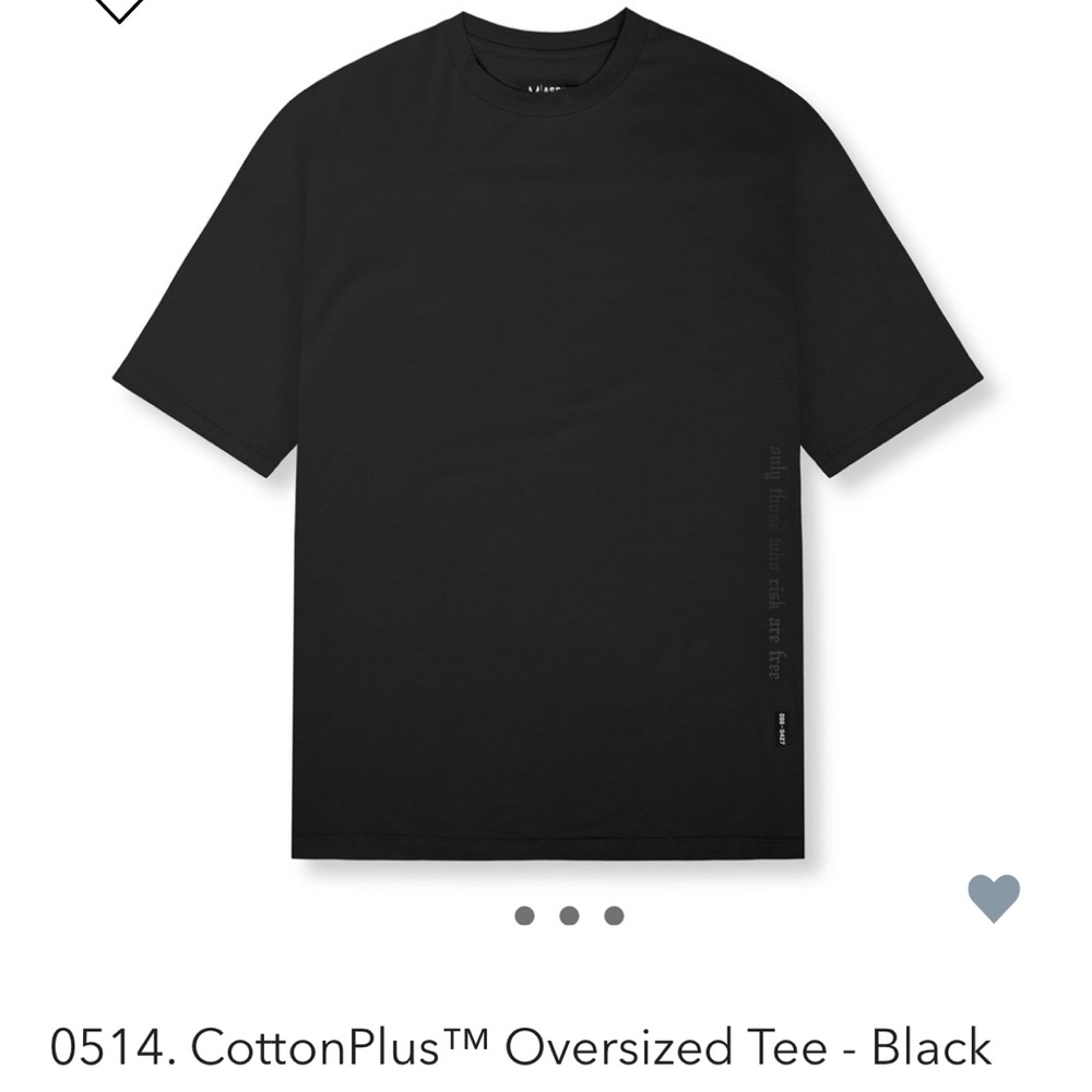0514. CottonPlus™M Oversized Tee - Black